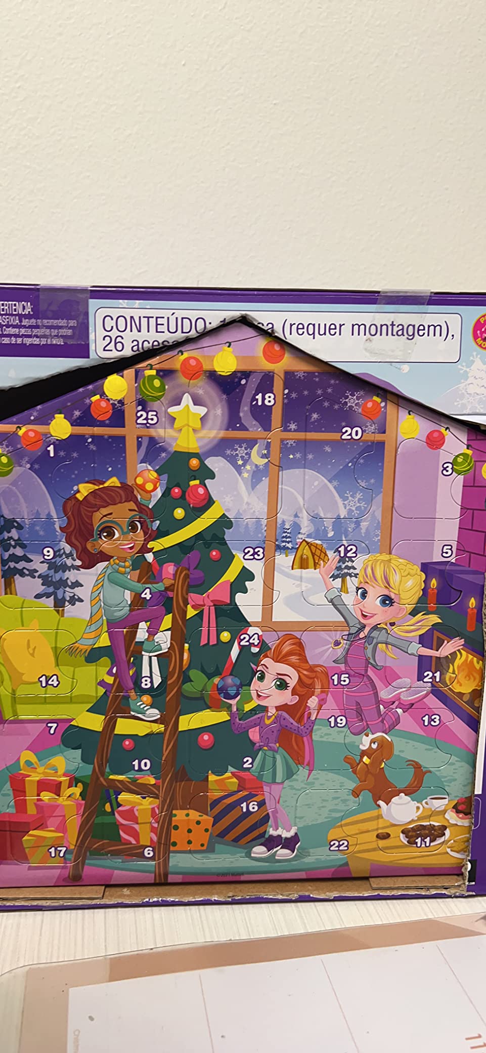4/mo Finance Polly Pocket Advent Calendar, Winter House Design, 4