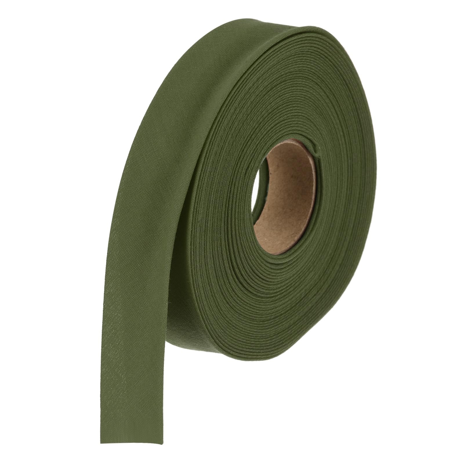 sourcing map 3/4 Inch Double Fold Bias Tape Polyester Continuous Bulk Bias Tape for Sewing Seaming Quilting Hemming Binding Crafts (Dark Green 10 Yards)
