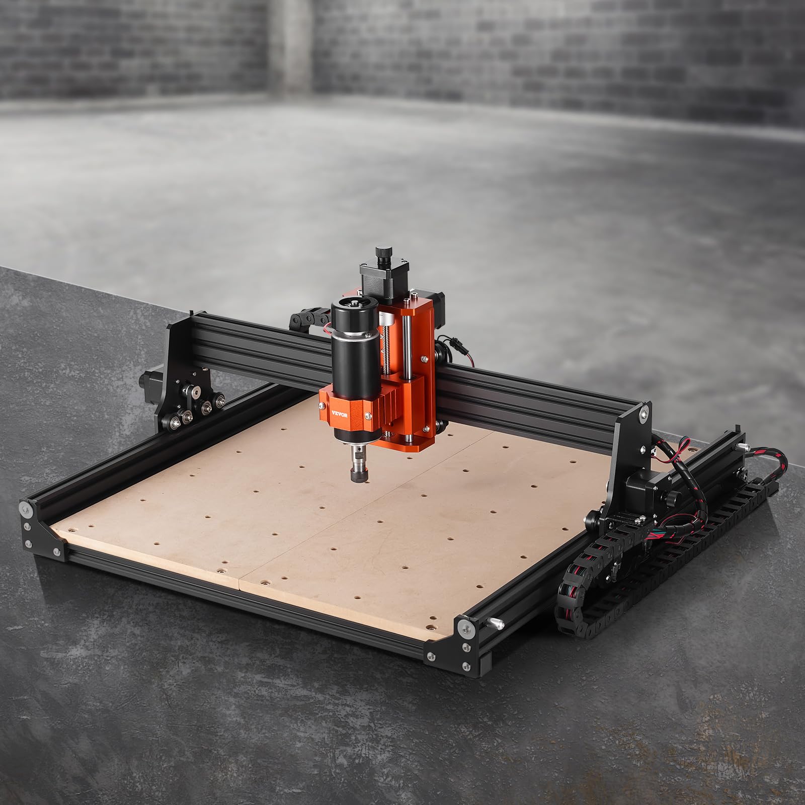 VEVOR CNC-Fräsmaschine, 300 W, Graviermaschine 3-Achsen-GRBL-Steuerung, Holzgravur-Schnitzfräsmaschinen-Kit, 400 x 400 x 60 mm Arbeitsbereich 1200 U/min für Holz, Acryl, MDF, PVC, Kunststoffschaum