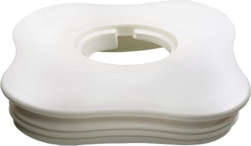 Miniatura 2 de Tapa de licuadora y tapa central para tarros de licuadora Oster en forma de hoja de trébol, color blanco