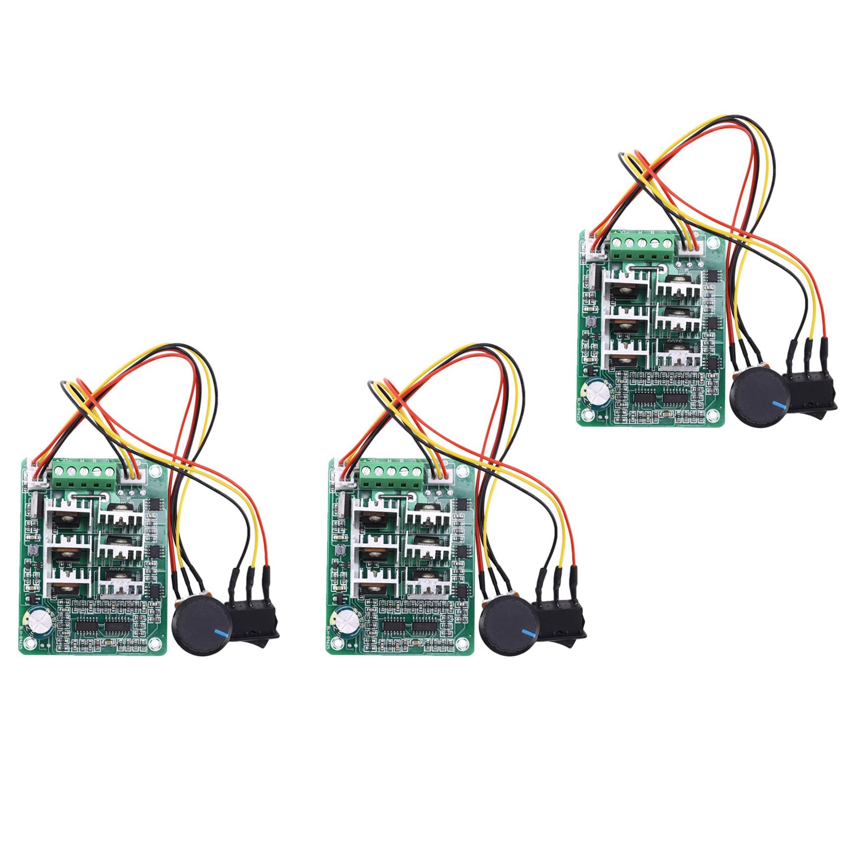 Jnchdghwa 3X BLDC Three Phase Brushless Sensorless Motor Controller BL01 15A Violent Fan Modulation DC5V6V9V12V36V