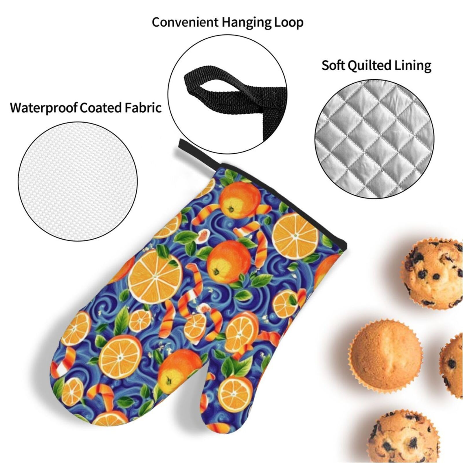 Guantes de Barbacoa Manoplas de Cocina Agarraderas Bolsillo Agarre Flexible