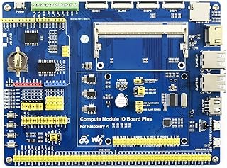 Waveshare Compute Module IO Board Plus Expansion Board, Compatible with Raspberry Pi CM3/CM3L/CM3+/CM3+L