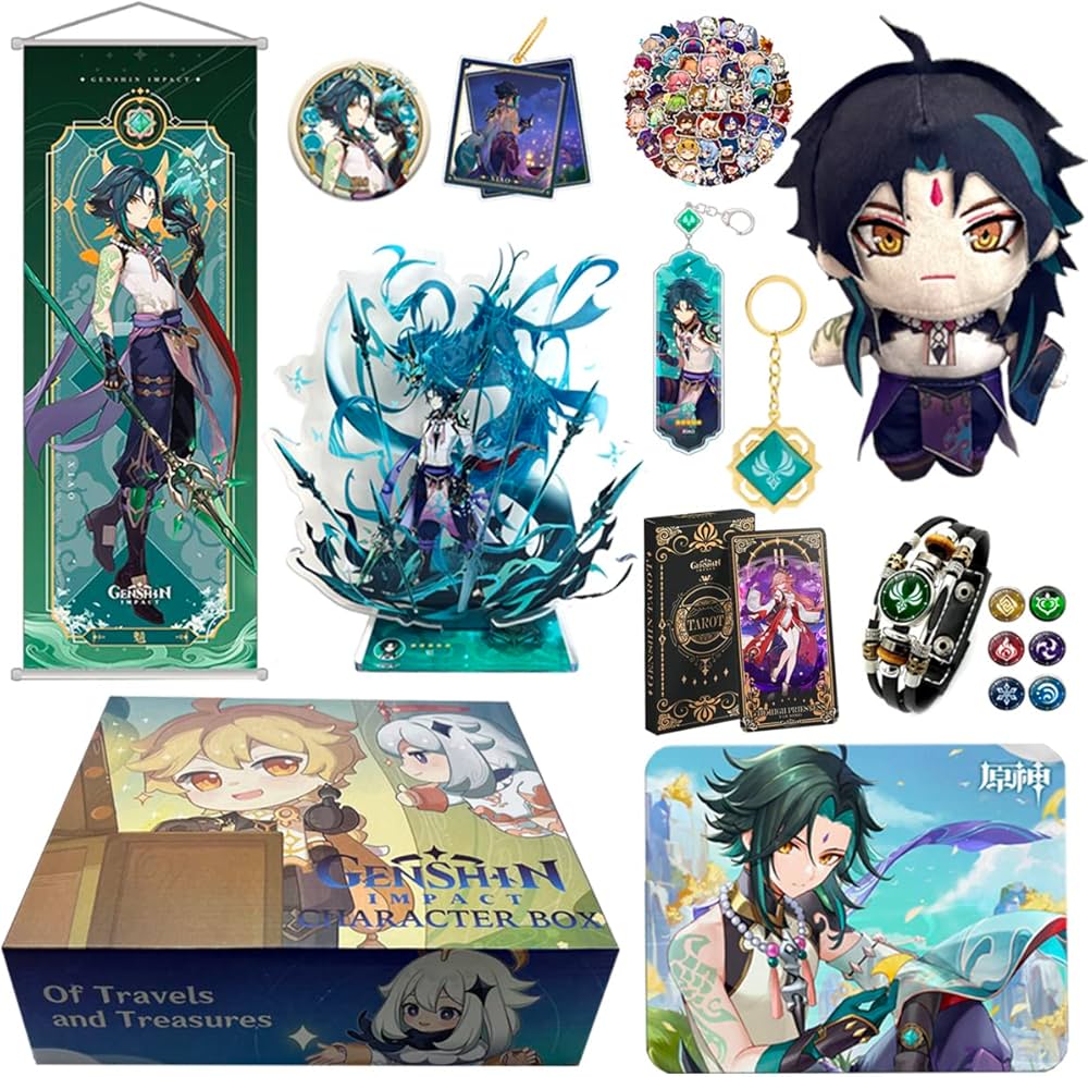 Genshin Impact Merch Box, Including Figure, Plush, Keychains