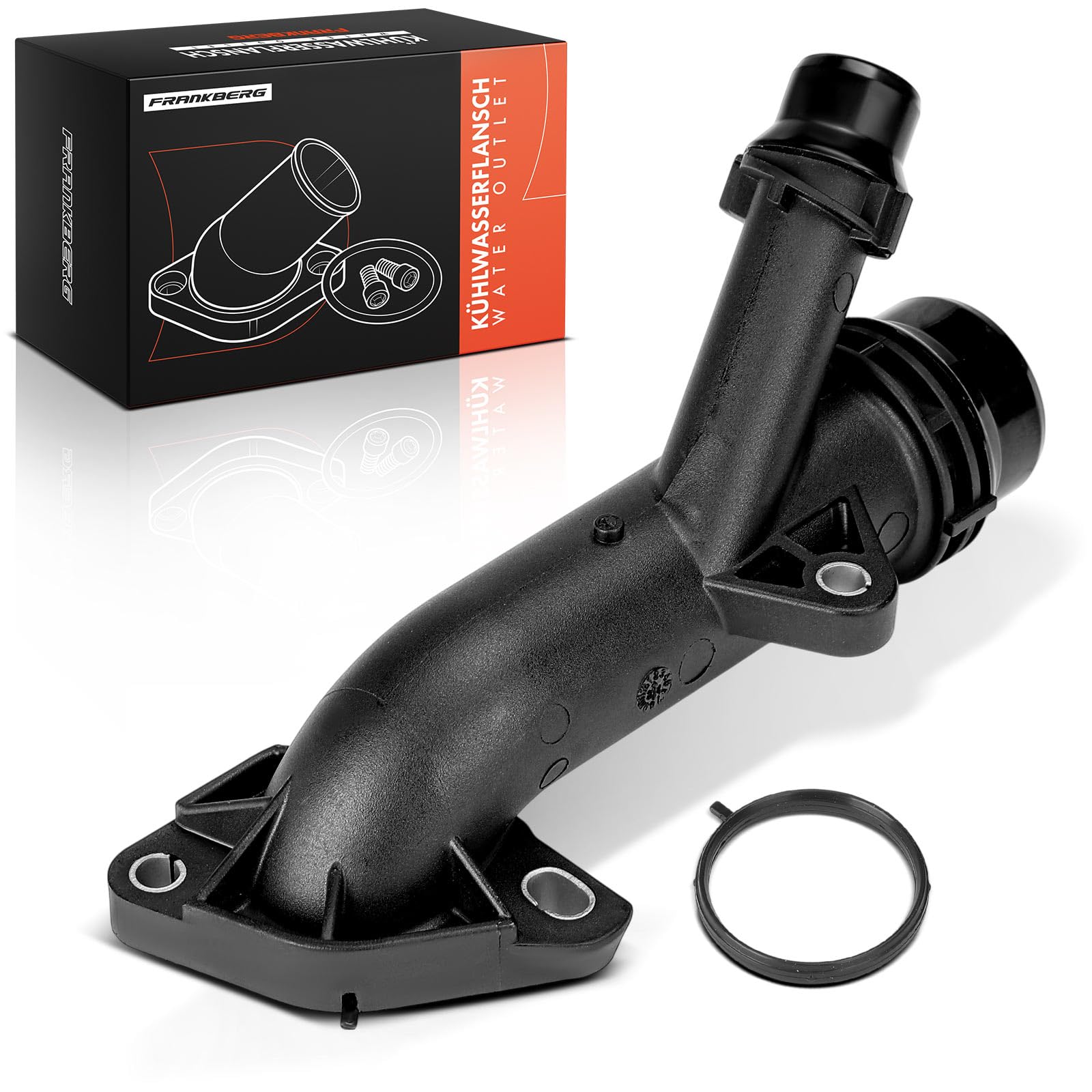 Frankberg Kühlwasserflansch Zylinderkopf Kompatibel mit 1er E87 1er Cabriolet E88 1er Coupe E82 3er E90 3er Cabriolet E46 3er Cabriolet E93 3er Compact E46 Replace# 11537505055