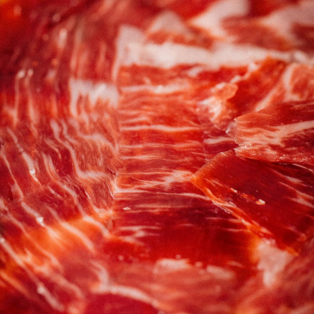 Jamón de Bellota 100% Ibérico Loncheado a Mano 80gr Estuche Curación Lenta 36 Meses