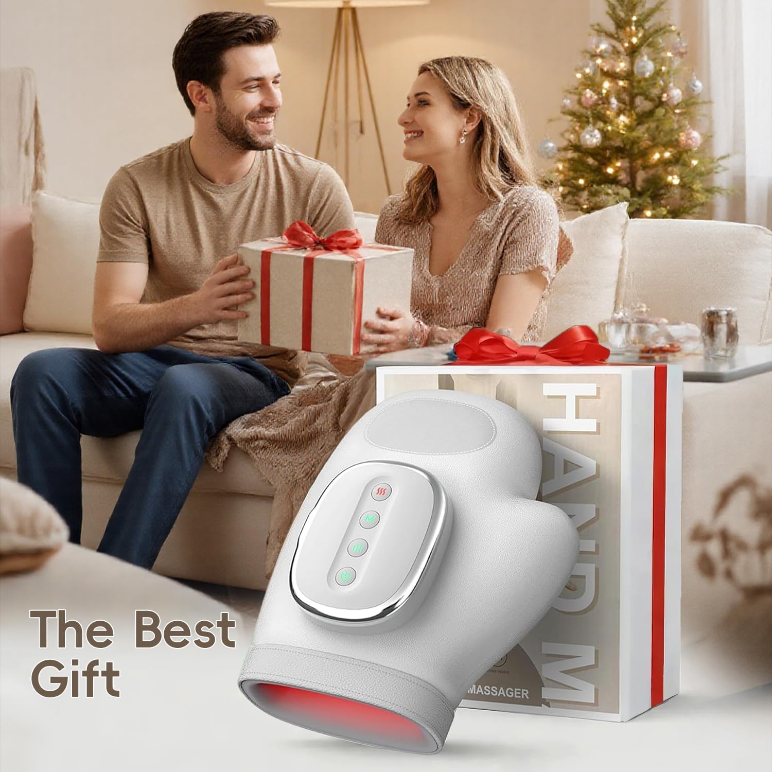 Hand Massager with Heat and Compression, 3 Massage 3 Temperatures 5 Compression Models for Carpal Tunnel Relief, Arthritis and Hand Muscle Relaxation, Hand Massage Gift for Men&Women - Image 8