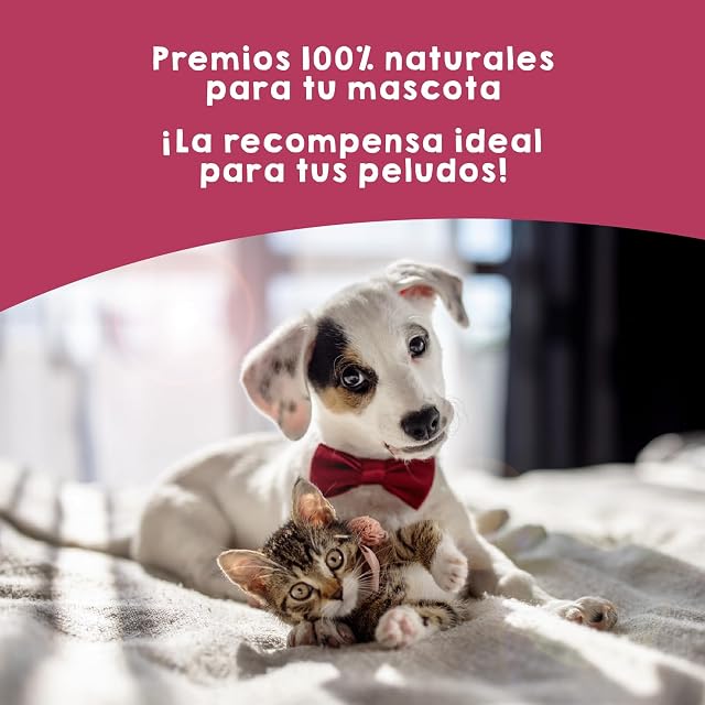 Foto 3 de 7 de Chuches Perros Gatos Snacks Premios Naturales Pulmon Ternera Apta Cachorros