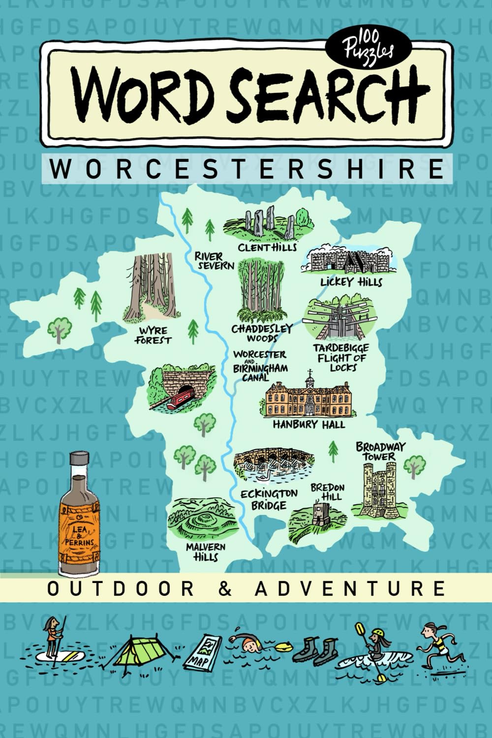 Worcestershire Word Search Outdoor and Adventure Puzzle Book for Adults, Children, Teens and Seniors: Puzzles Inspired by Walks, Nature, and ... in the Malvern Hills and Severn Valley