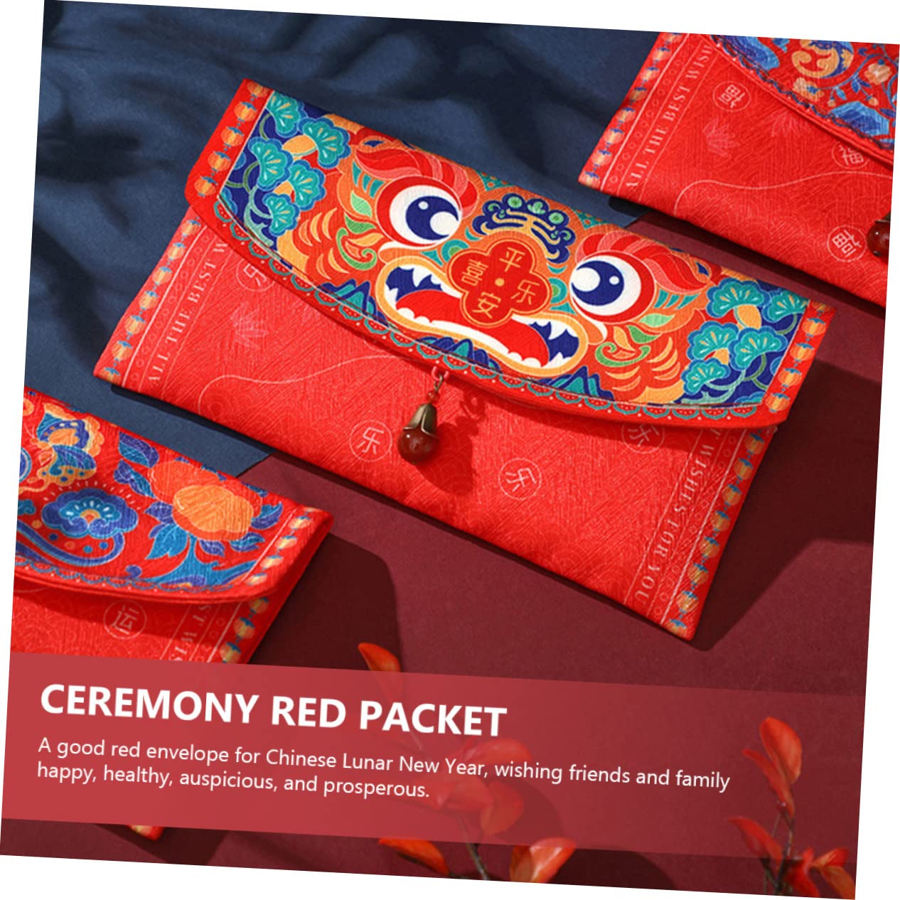 Operitacx Sobres Chinos Del Dinero 4 Piezas Sobre Rojo Del Chino Sobres Decorativos Festivos Paquete Rojo Creativo Paquete De Conejo Del Zodiaco Monederos e De Dinero Bolsa De o Sobre