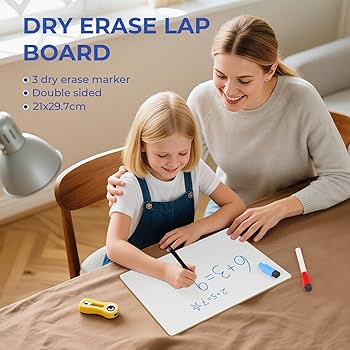 Nicpro Dry Erase Sall Whiteboard A4 With Non-Slip Stand, 21 X 30 C