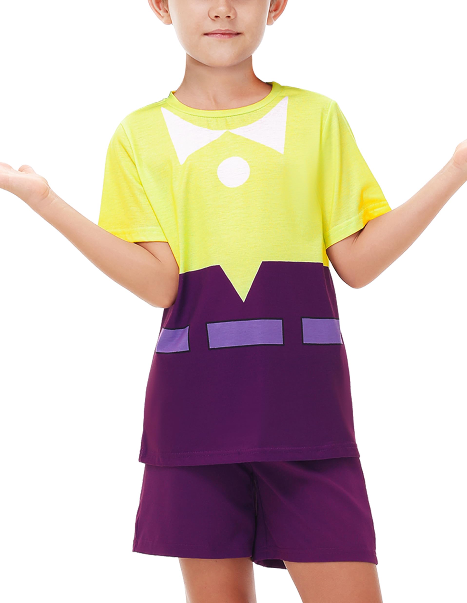Deerose Kids Halloween Clothing Set Funny Party Outfits Cartoon Tshirt Dress 3-14 Years