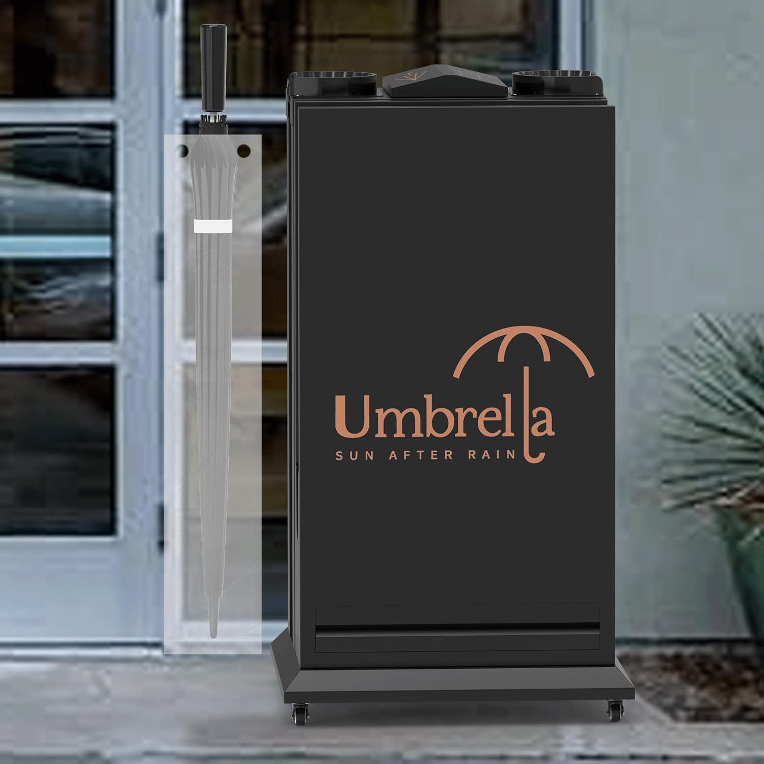 Heavy Duty Universal Fit Umbrella Rain Bags 100 Pk. Big Covers for Wet Umbrellas. Large Disposable Clear Plastic Sleeves Keep Church or Lobby Floors Dry. Perfect Refill for Any Bag Stand or Holder.