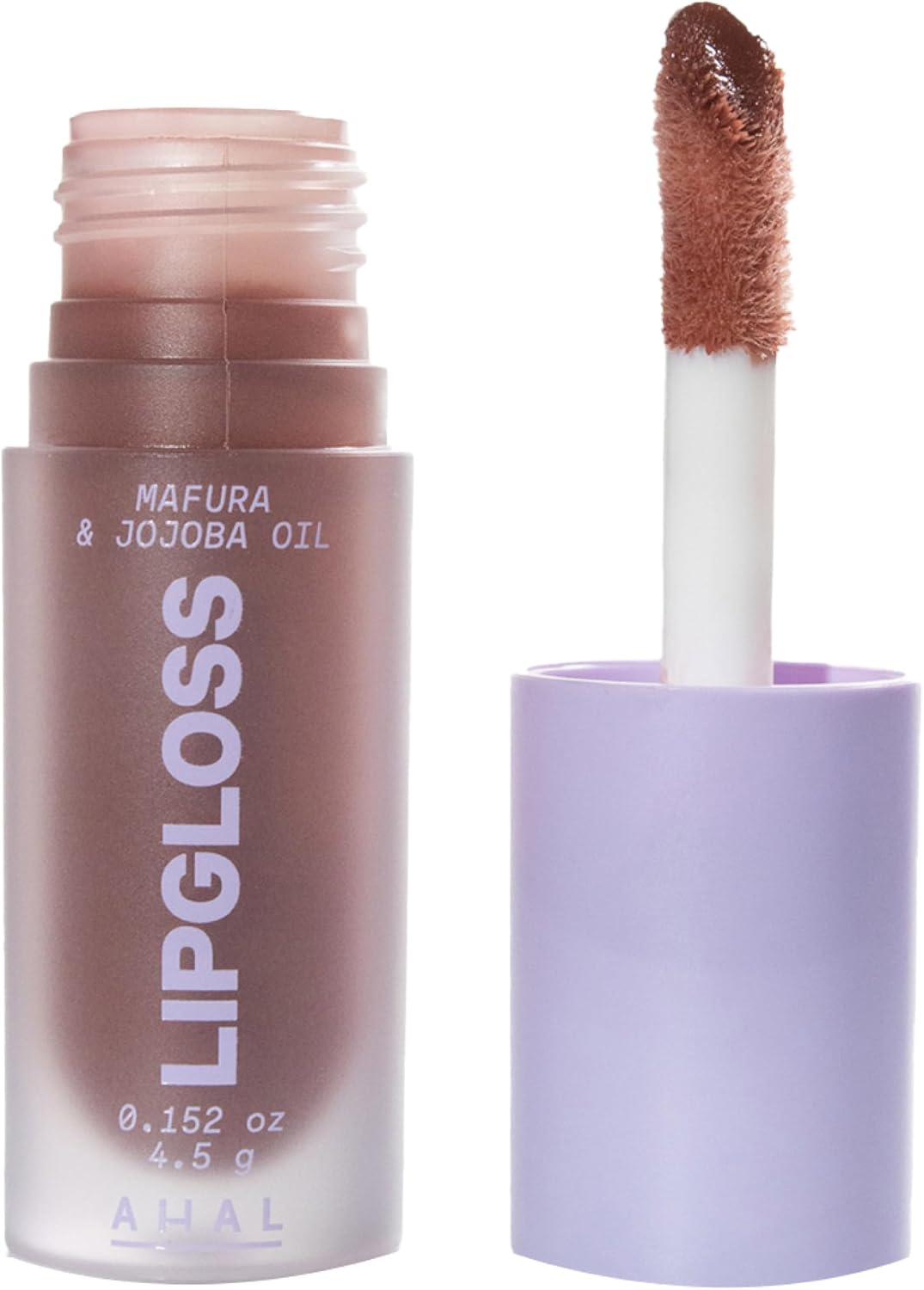 AHAL Lip Gloss Brillo Labial – Híbrido entre Lip Oil y Gloss – Humectante con Aceite de Jojoba, Mafura y Frambuesa – Con Cera de Carnauba y Péptidos de Arroz – No Pegajoso y Vegano (Atenea)