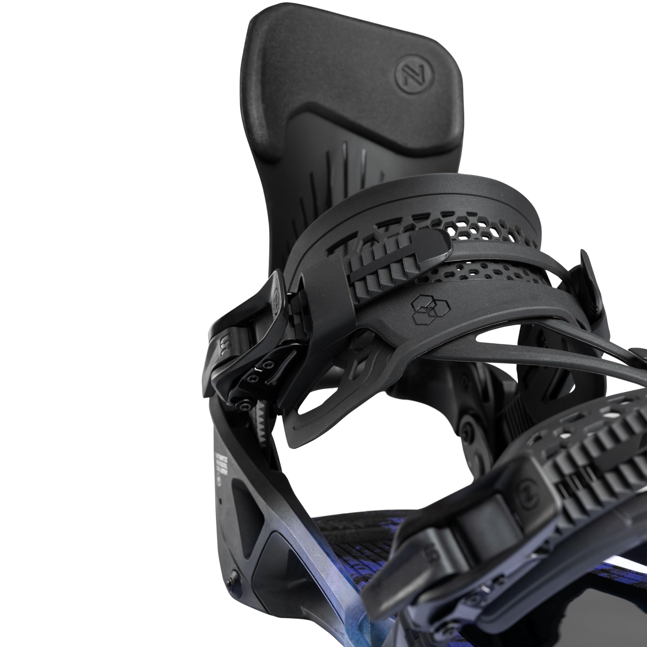 Nidecker LT Supermatic Snowboard Bindungen – Automatische Dual-Entry Bindung mit Fersenpedal & Universal Fit
