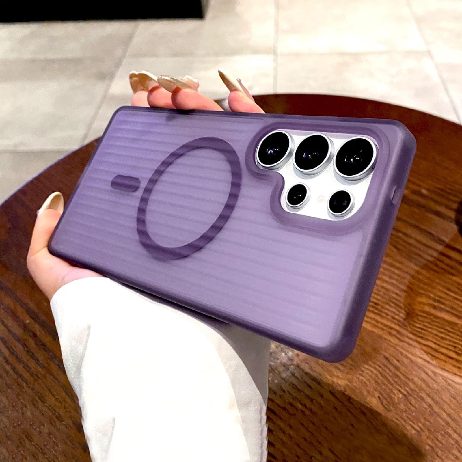 Coque Rigide Mate Samsung S22 Plus Violet - Finition Premium Haute Résistance aux Chocs - 7