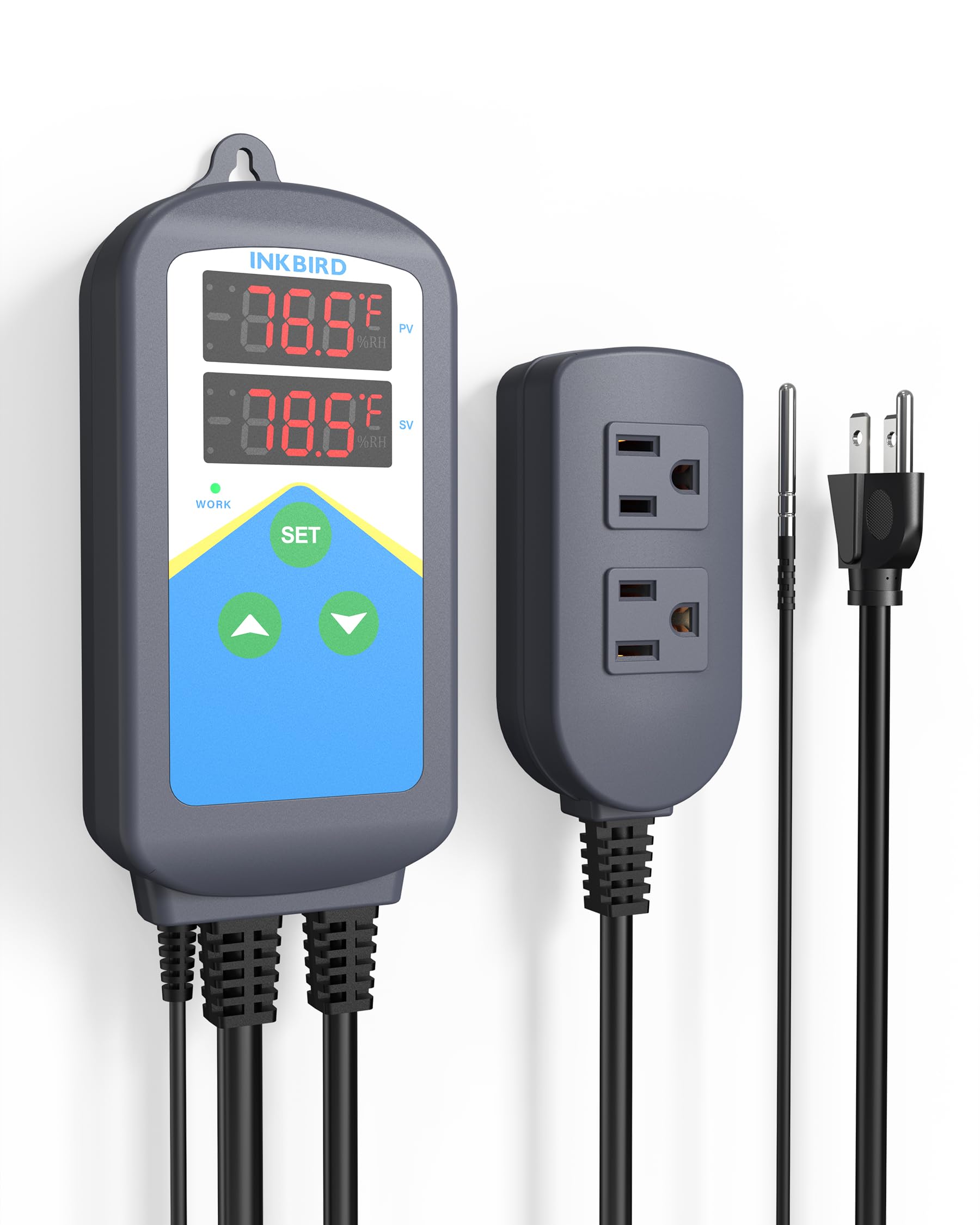 Inkbird 2025 Updated ITC-306T Pre-Wired Electronic Heating Thermostat Temperature Controller, 24 Hours Digital Day & Night Cycle Timer Controller for Seed Germination Reptiles Hatching