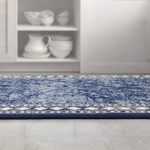 Miniatura 279 de Antep Rugs Alfombras modernas con bordes de 2 x 7 pies antideslizantes (antideslizante) de perfil bajo con parte trasera de goma para interiores