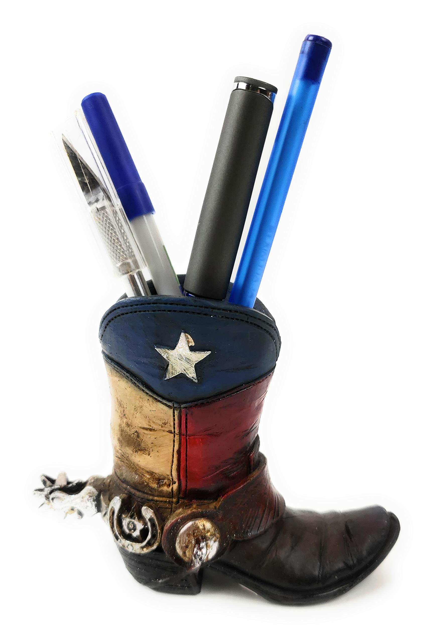 Amazon.com: RAINBOW Texas Boot Pencil Holder Small Vase