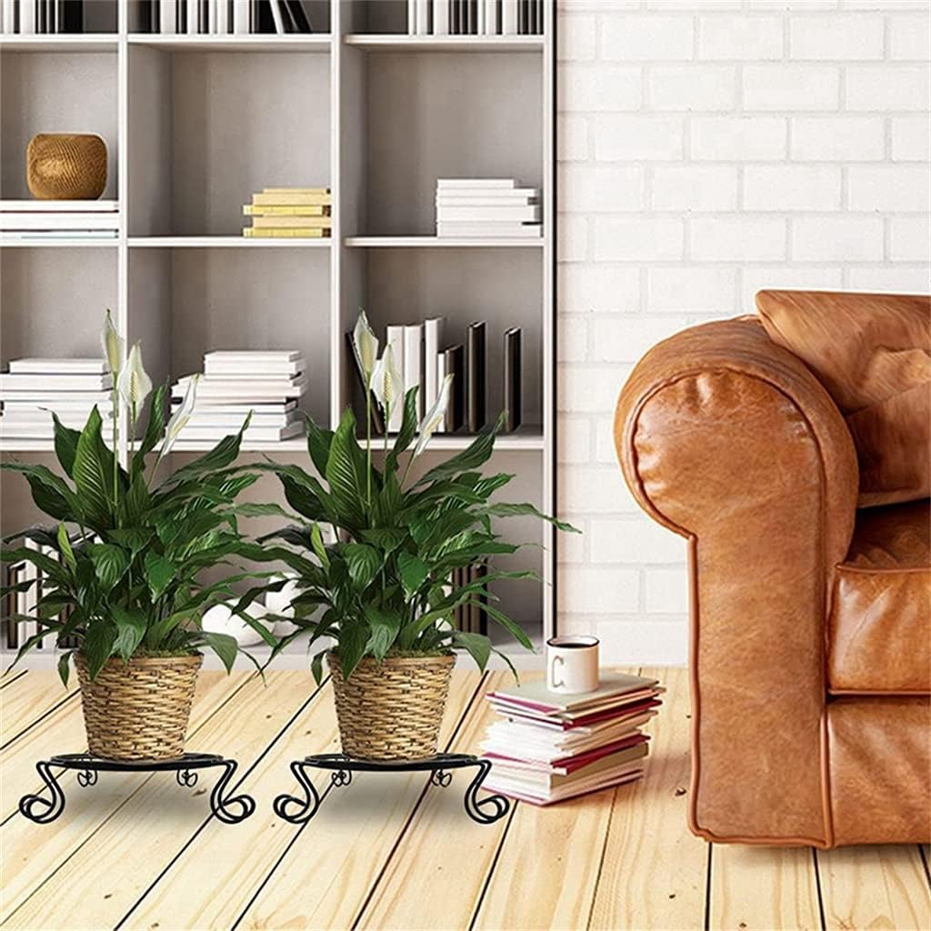 3 Pcs Floor-Standing Green Radish Flower Shelf Living Room Flower Pot Stand Wrought Iron Plant Stand(E)