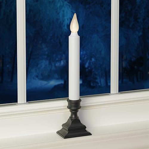 Miniatura 7 de 612 Vermont VT-1506A-4 - Velas LED para ventana a pilas con temporizador, punto caliente brillante, paquete de 4 unidades, bronce antiguo