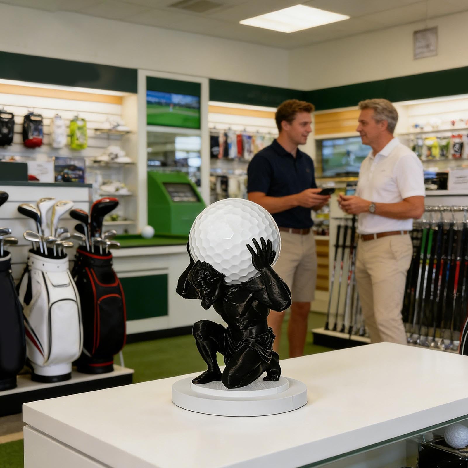 Présentoir de balle de golf, organisateur de collection de design artistique pour l'intérieur | Présentoir de balle de golf | pour les pratiquants sportifs, les golfeurs, les amateurs de sport, les