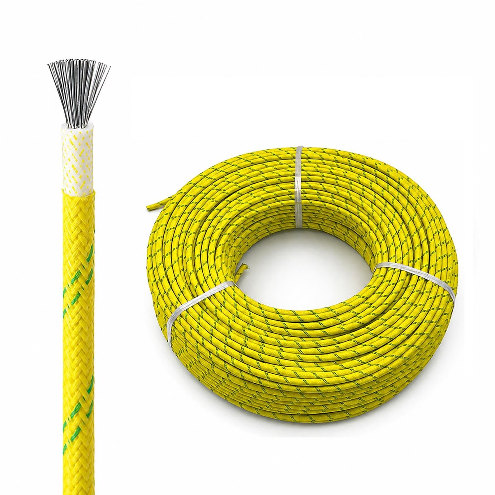200°C Hochtemperaturdraht, Silikon-Gewebe, Verzinntes Kupfer, 0,3–10 Mm²
