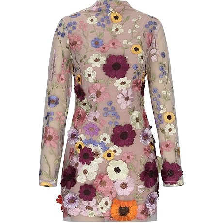 Floral Embroidered Mini Dress: Express Your Femininity with Allure