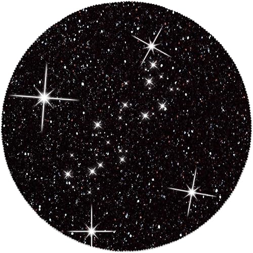 Miniatura 3 de Juego de 4 manteles individuales negros de cuero brillante con purpurina de 15.4 pulgadas para decoración de fiestas, bodas, día de Acción de