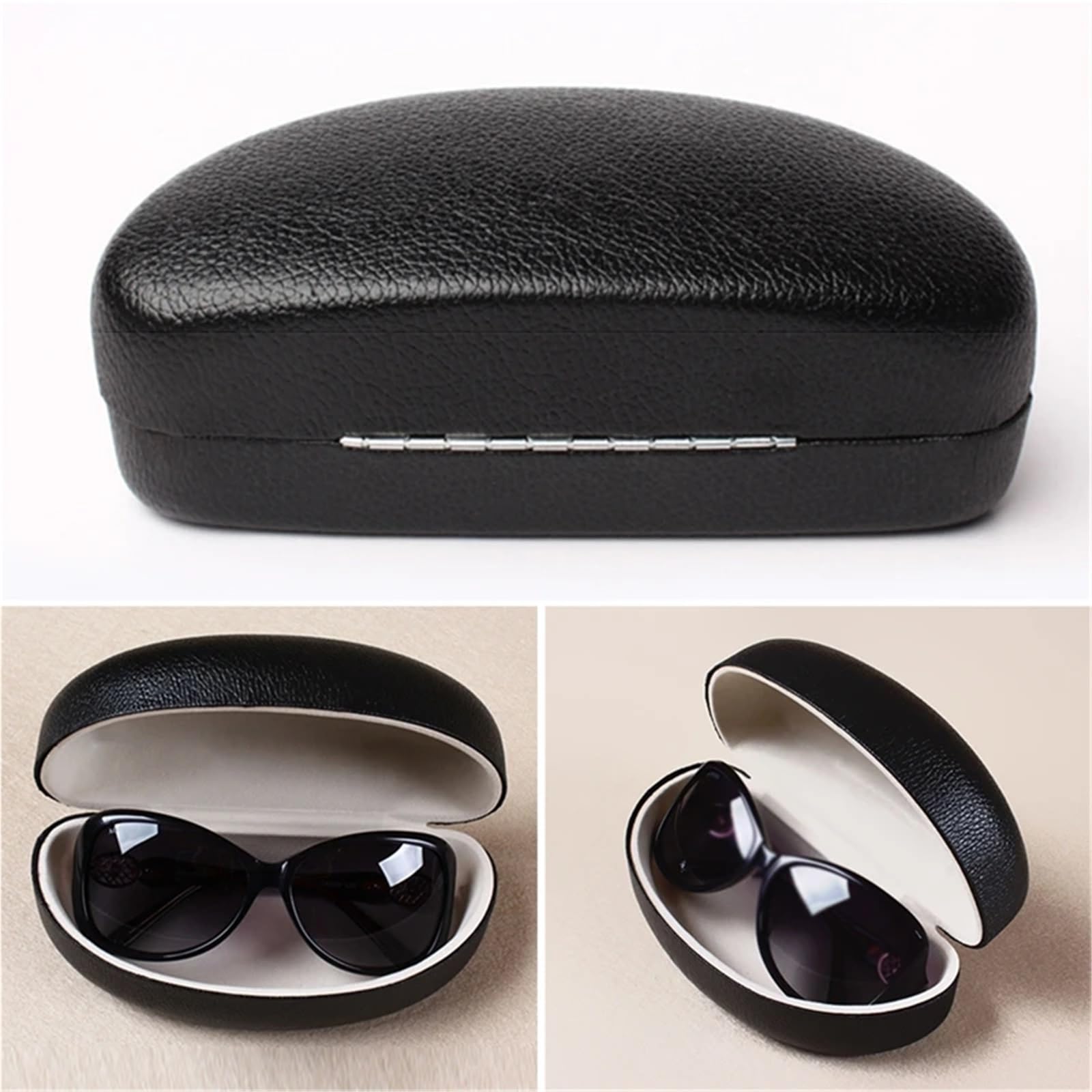 Custodia for occhiali da 2 pezzi for sole portatile rigida for con cerniera viaggio Per Occhiali