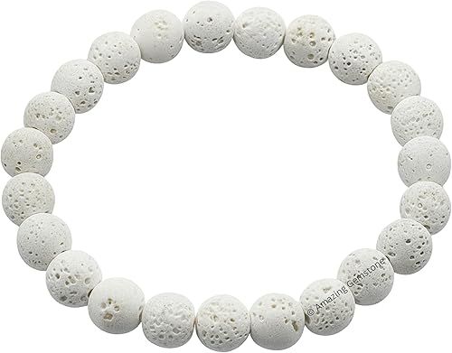 Miniatura 722 de Amazing Gemstone Pulsera de cristal para mujeres y hombres, pulsera de cristal curativo de protección, pulsera elástica con cuentas de piedras