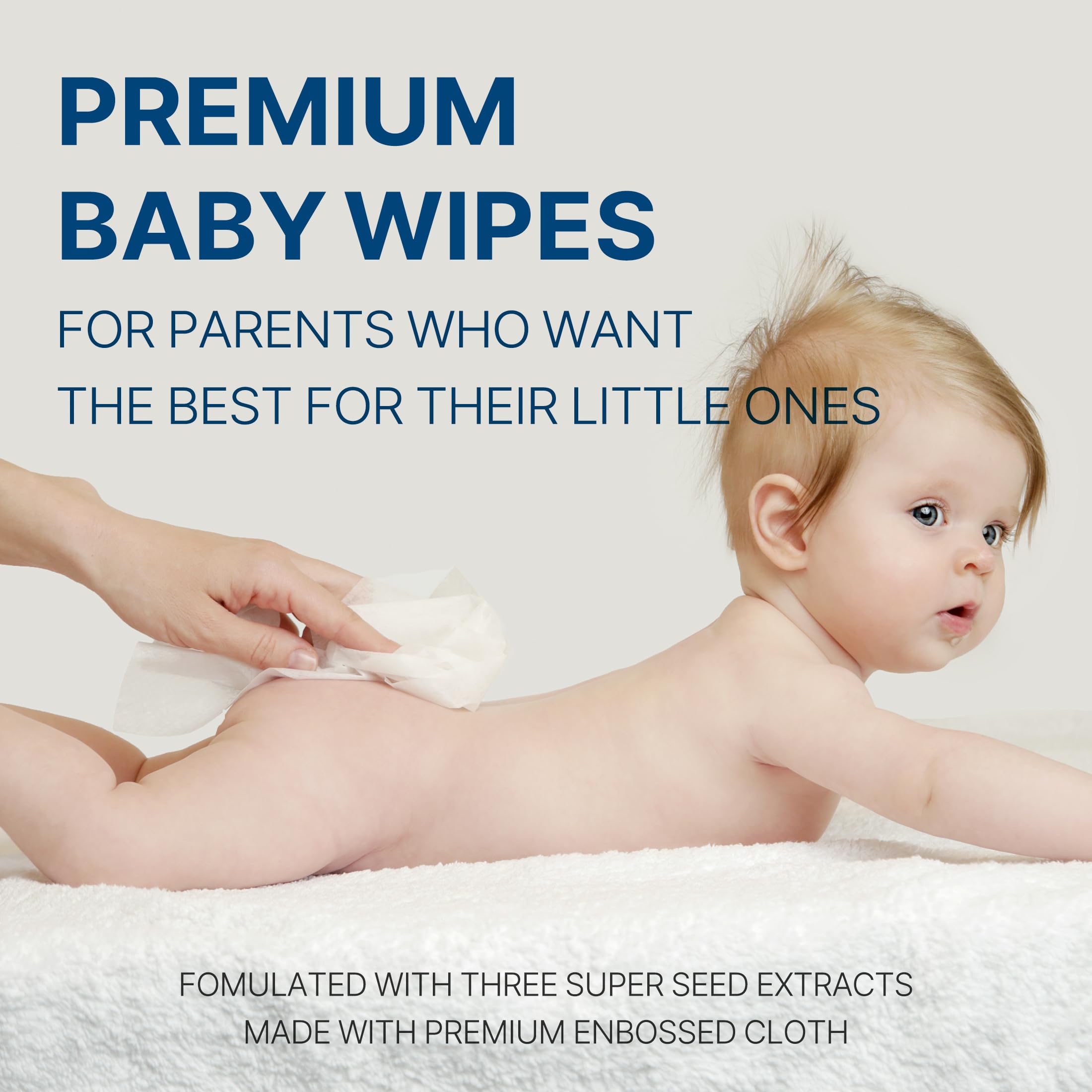 BEBESUP - Lingettes pour bébé Signature #1 de la Corée - Hypoallergéniques, à base d'eau, non parfumées, sans alcool, ultra épaisses, extraits de graines super épaisses, à base de plantes biologiques
