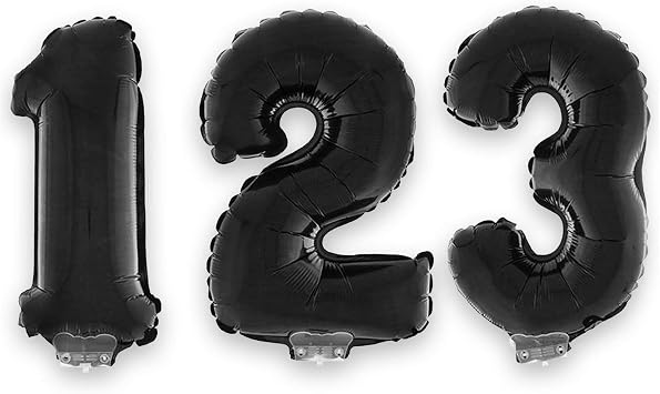 Balloon-Foil-Number 9-40"-Black