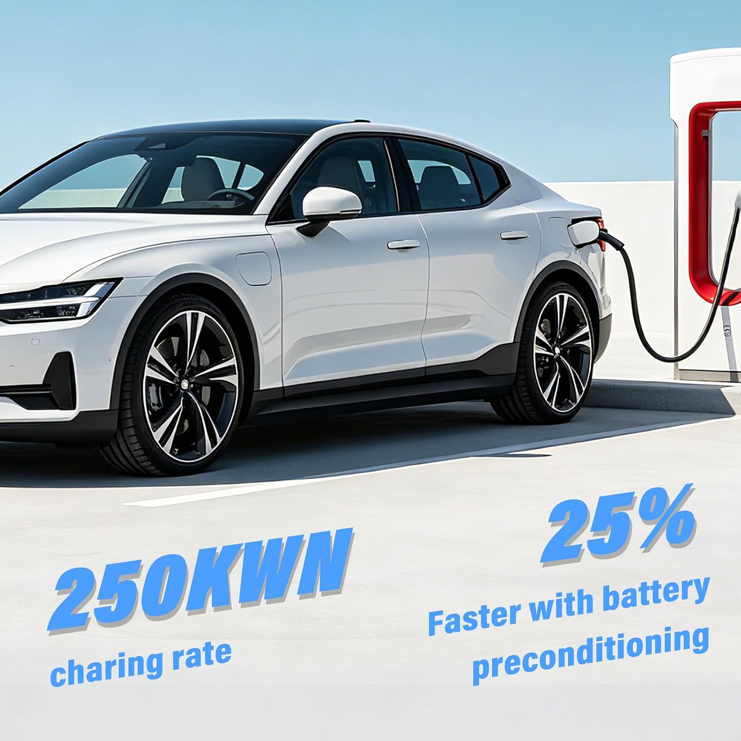 BELZAR NACS to CCS Adapter - Max 500A / 1000V, 250KW Fast Charge for Tesla Supercharger Adapter CCS1 Electric Vehicle Charger Compatible with NACS DC Adapter Chevy Ford GM Volvo and Polestar