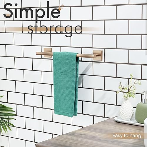 Vista 26 de KOKOSIRI Toallero de 16 pulgadas para baño, cocina, inodoro, acero inoxidable de níquel cepillado B4005BR-L16