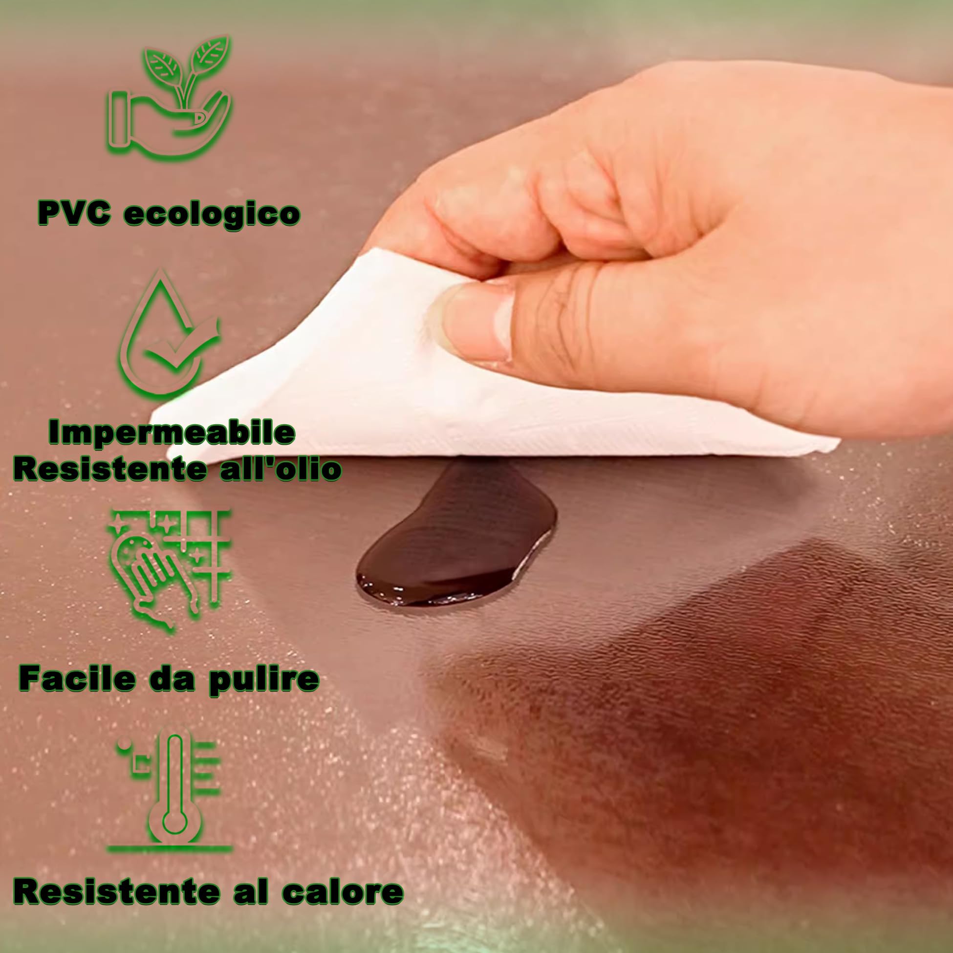 Tovaglia Trasparente Rettangolare 120x400cm, Glassato Copri Scrivania Trasparente, Resistente al Calore, Antigraffio, Pellicola Protettiva Tavolo Trasparente Adatto per Tavolino/Mobile Tv, 1 mm