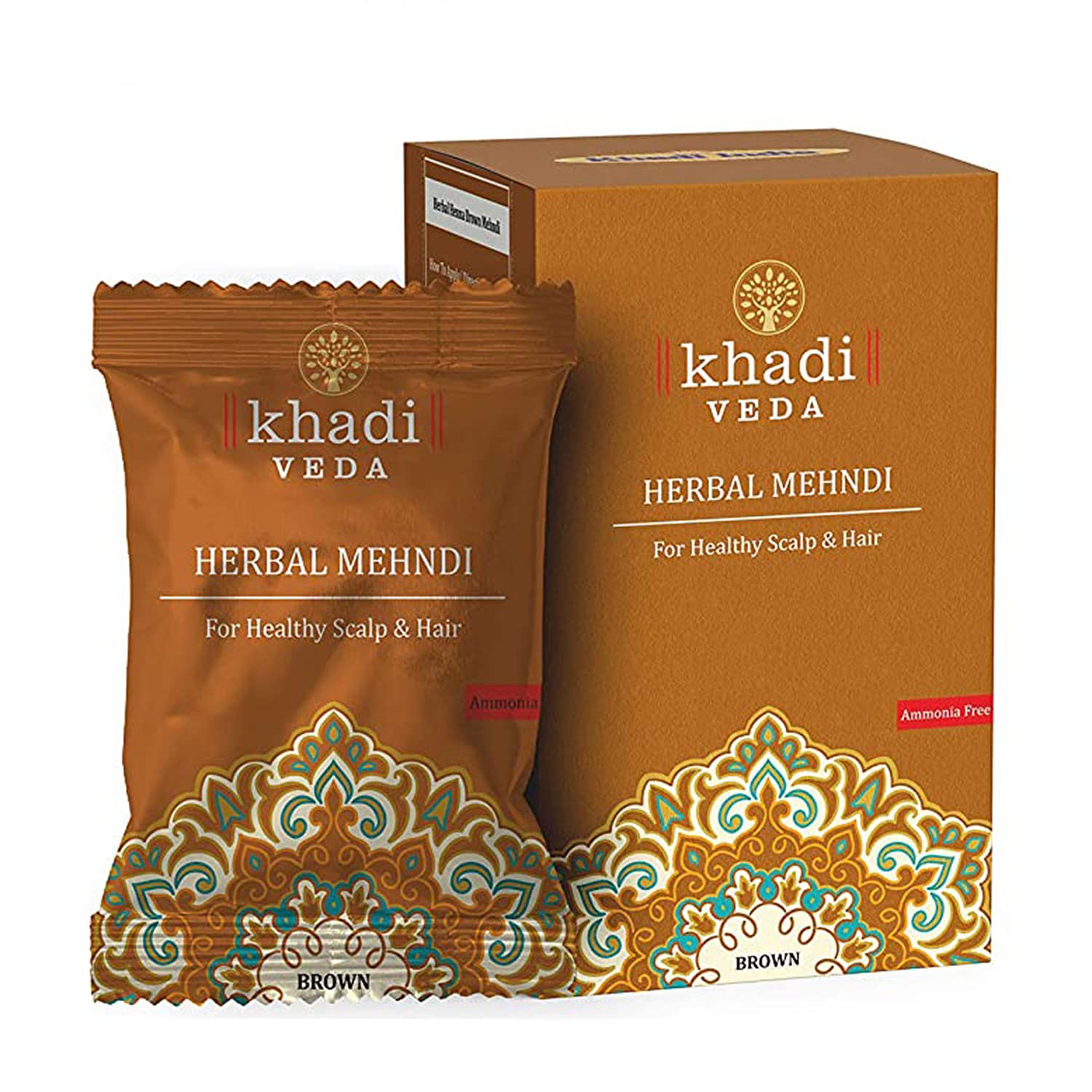 Khadi Veda Herbal Mehndi Henna Powder 100gm (Brown)-picture-31