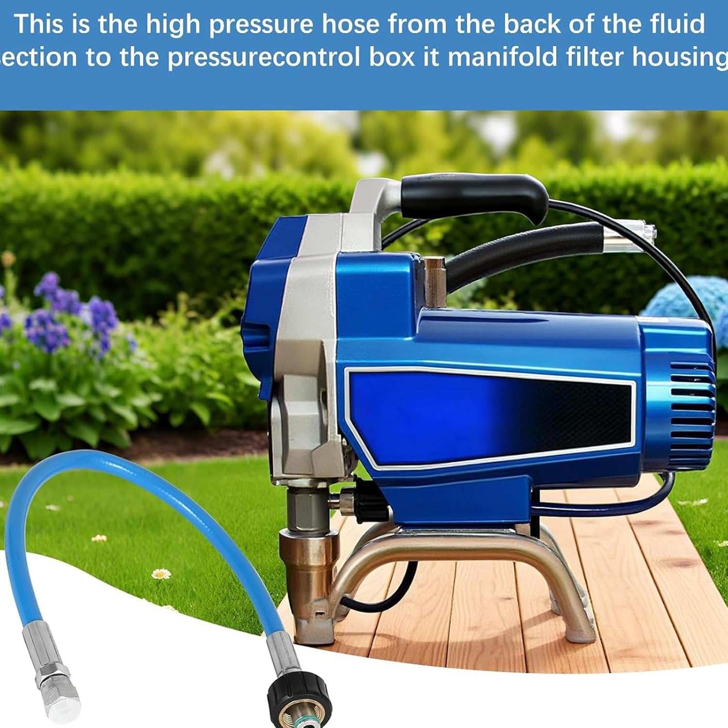 24W830 Airless Paint Sprayer Replacement Hose for 390 395 490 495 595 Pumping Stainless Steel Sprayer Hose