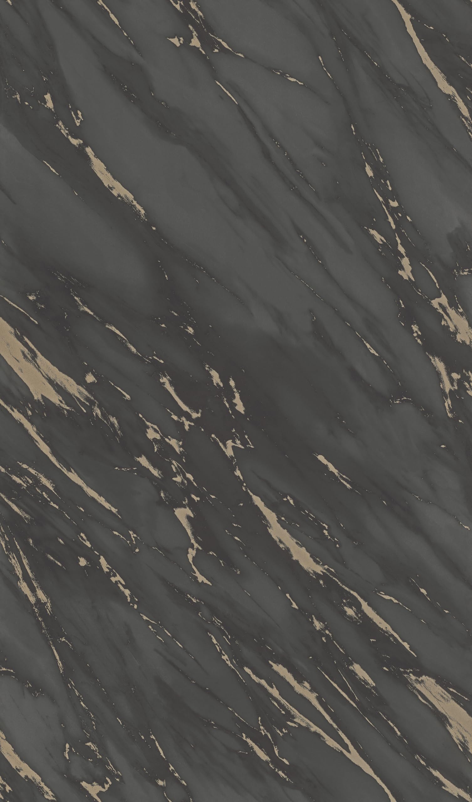 Rasch home style wallpaper 200157 - dark paper wallpaper with marble look, marble wallpaper in black and gold - 10.05 m x 0.53 m (L x W)