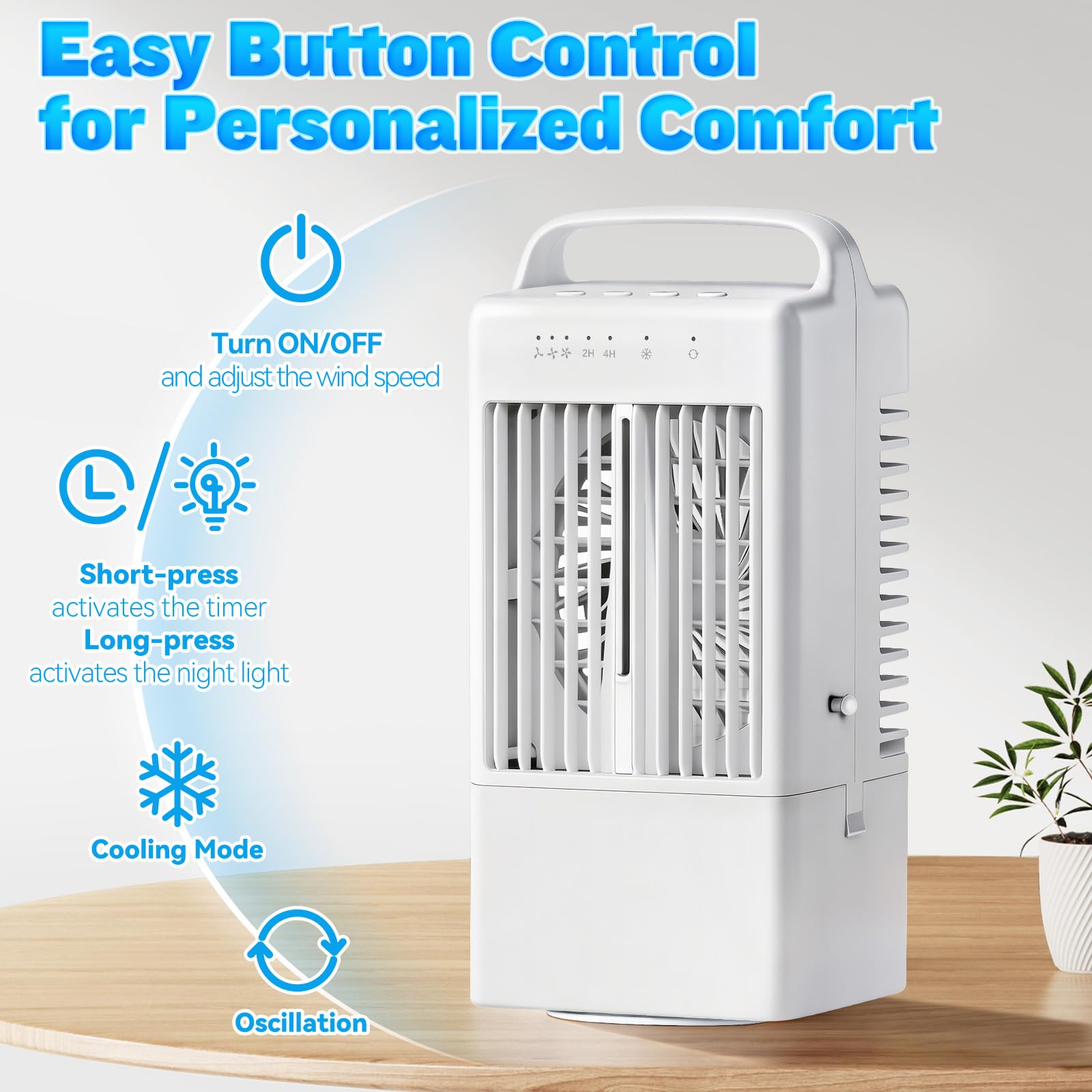 Photo 1 of Portable Air Conditioners, 3 Speeds 120° Oscillation, Mini Air Conditioner