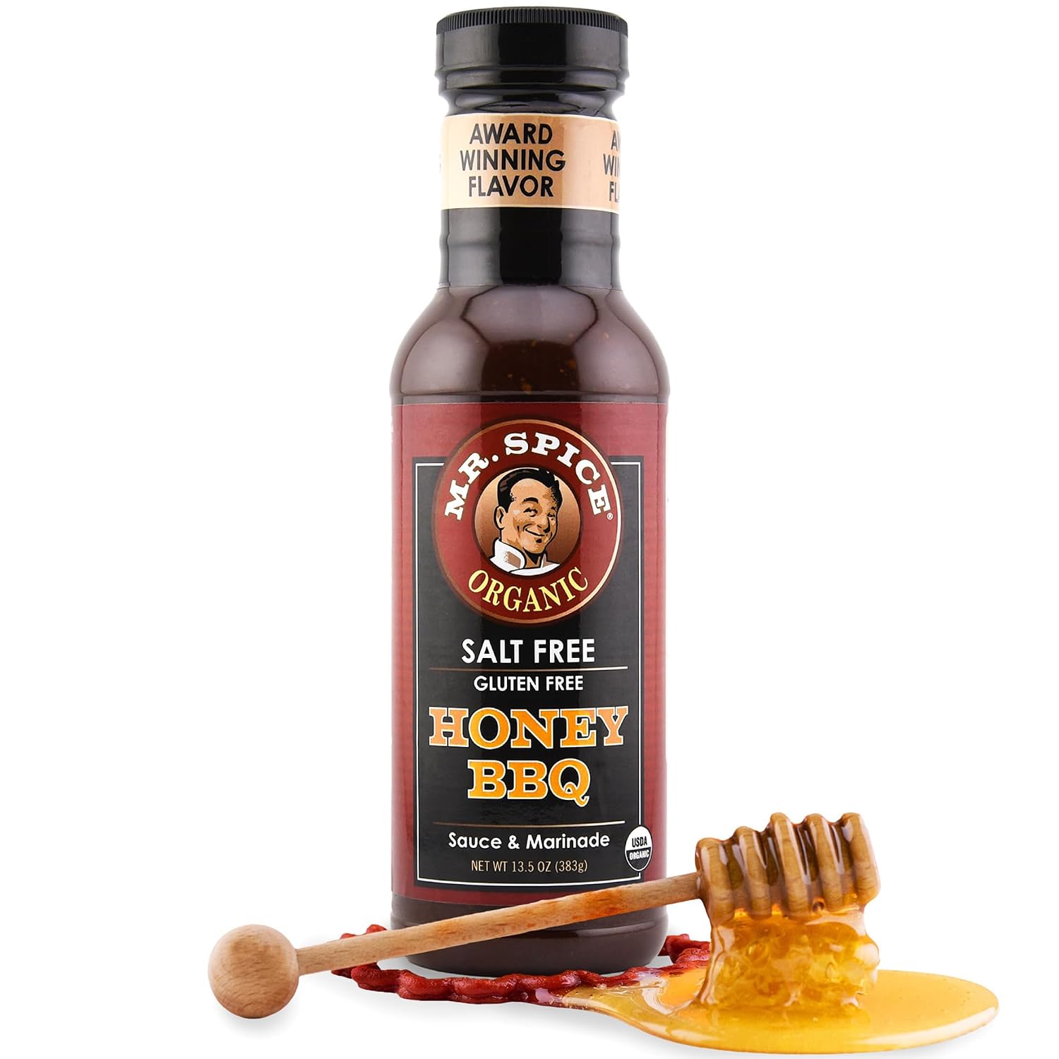 Mr. Spice Griller's Choice 3 Pack, Organic Salt Free Honey BBQ, Garlic Steak & Honey Mustard Sauce, Gluten Free Sauces, Low Sodium Marinades for Grill & Skillet, Award-Winning Flavors, 13.5 Oz Ea