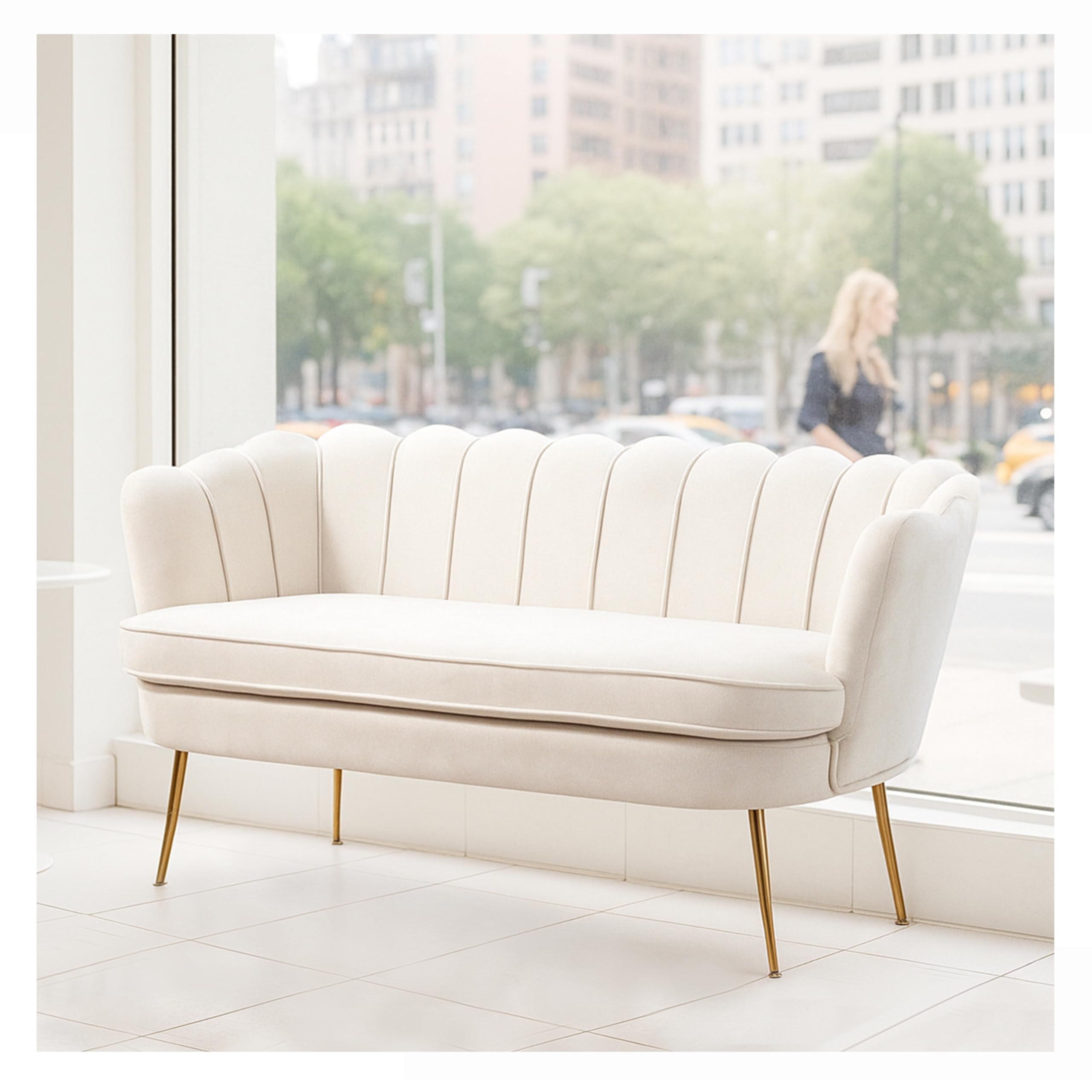 アトリエgg Manhattan Love 21サイズ Amazon.com: Aortzio 59'' Loveseat Sofa, Modern Sofa with Golden