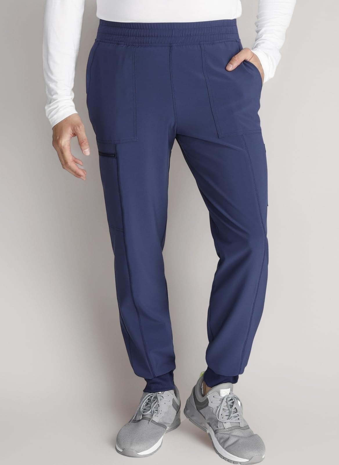Cherokee Men's Mid Rise Pull-on Jogger Scrubs Pant Medical Scrubs Pants