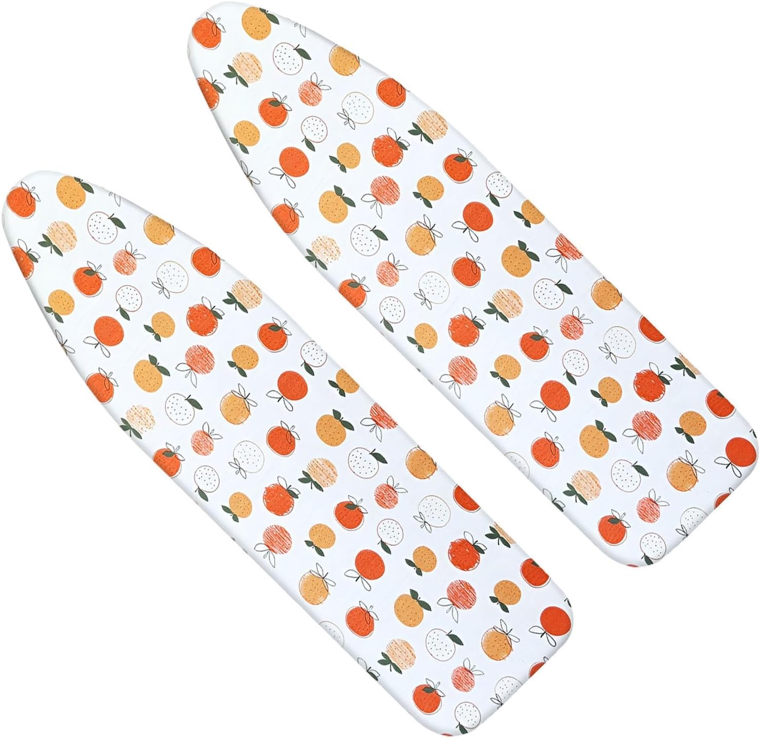 Orange Pattern Ironing Board Cover, Toggle Fastening, Thickened Back Pad for Quick and Wrinkle-Free Ironing(55.1 x 19.6 in (140 x 50 cm))