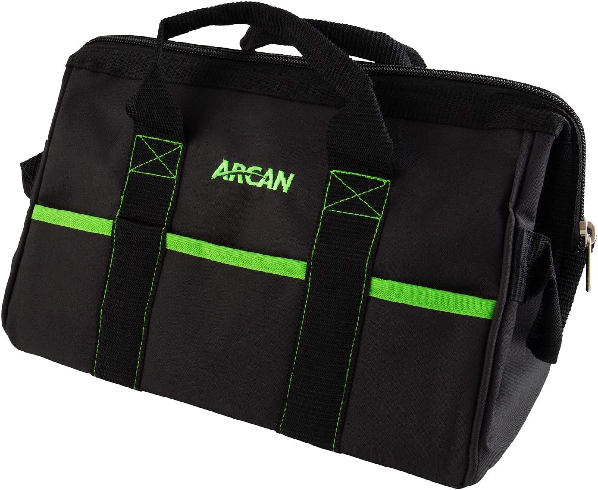Arcan 16-Inch Tool Bag, 6 Outside Pockets and End Handles (ABAG6)