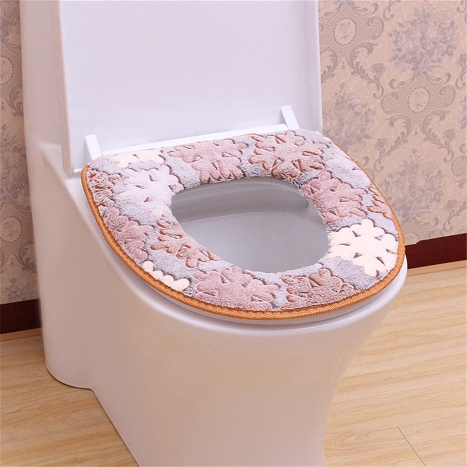 Soft And Washable Universal Warm Set, Suitable For Home Decoration Toilet Cushion Seat Cover Toilet Lid Cover Accessories