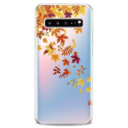 Miniatura 4 de Funda compatible con Samsung S24 S23 S22 Plus S21 FE Ultra S20+ S10 Note 20 S10e S9 Phone Autumn Leaves Nice Girl Flexible Silicona Slim Fit Clear