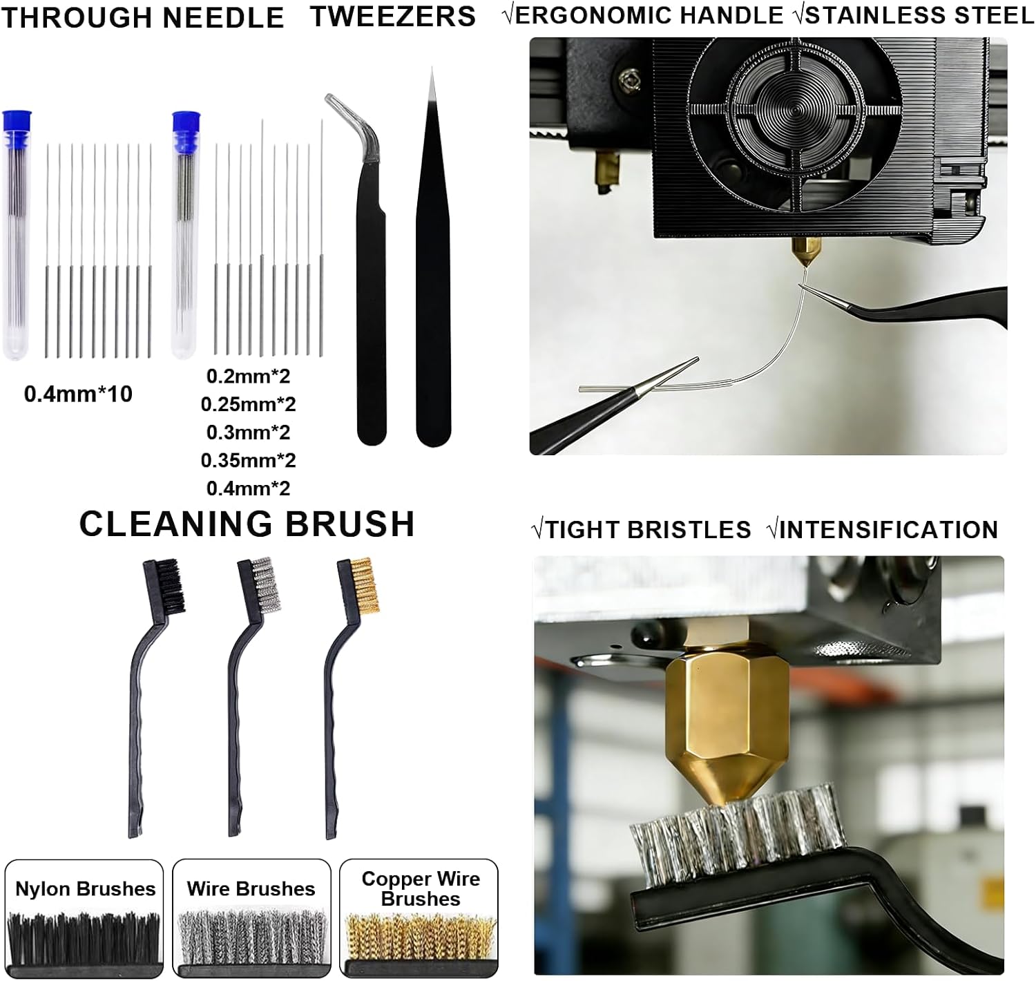 91PCS 3D Printer Tools Kit, 3D Printing Tool Set with Nozzle Cleaning, Removal, Deburring, Finishing Tools, Complete Post-Processing Tool Kit for 3D Printers for FDM & SLA Printers