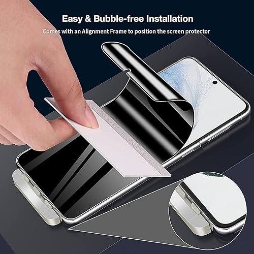 Miniatura 7 de NC [Paquete de 2+2] Compatible con Samsung Galaxy Note 20 Ultra 5G, protector de pantalla de privacidad de 6.9 pulgadas y protector de lente de