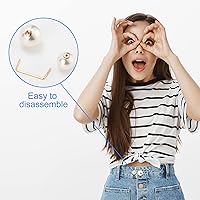 Vista 5 de Paquete de 9 broches de perlas antiexposición, pines de decoración para ropa, suéter, broche, camisa, chal, clips